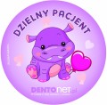 Naklejki dzielny pacjent - przytulanki